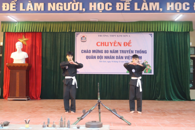 Chuyên đề nhóm GDQP – Chào mừng 80 năm ngày truyền thống quân đội nhân dân Việt Nam.