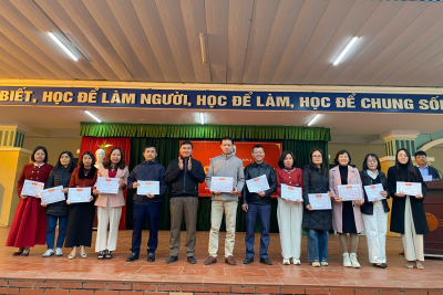 TRƯỜNG THPT KIM SƠN A TỔ CHỨC LỄ SƠ KẾT HỌC KÌ I,  NĂM HỌC 2025 – 2026